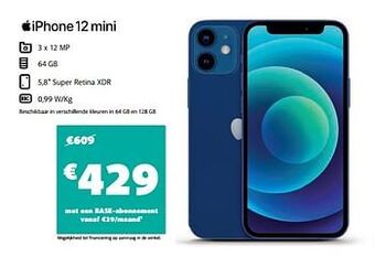 Base Apple iphone 12 mini aanbieding