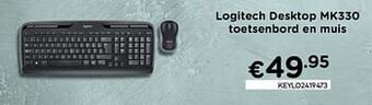 CompuDeals Logitech desktop mk330 toetsenbord en muis aanbieding