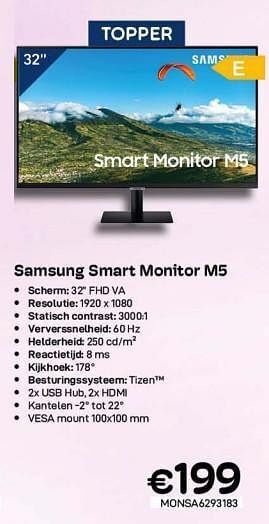 CompuDeals Samsung smart monitor m5 aanbieding