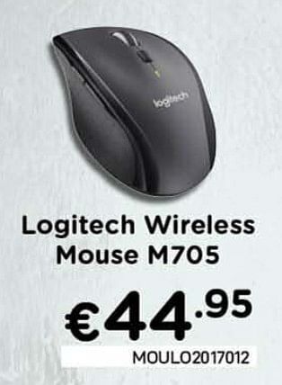 CompuDeals Logitech wireless mouse m705 aanbieding