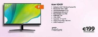 CompuDeals Acer k243y aanbieding