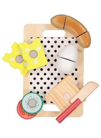 HEMA HEMA Ontbijtset Hout 8-delig aanbieding