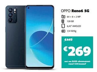 Base Oppo reno6 5g aanbieding