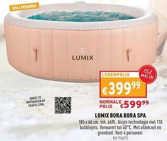 Trafic Lumix bora bora spa aanbieding