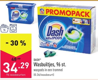 ALDI Dash Wasbuiltjes, 96 st. aanbieding