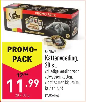 ALDI Sheba Kattenvoeding, 20 st. aanbieding