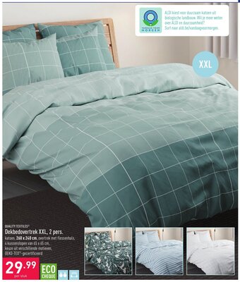 ALDI Quality Textiles Dekbedovertrek XXL, 2 pers. aanbieding