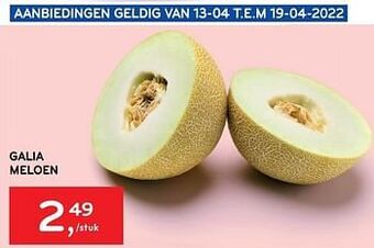 Alvo Galia meloen aanbieding