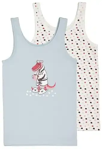 HEMA HEMA Kinderhemden Bamboe/katoen/stretch Dino - 2 Stuks Multi (multi) aanbieding