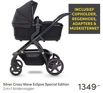 Baby & Tiener Silver cross wave eclipse special edition 2-in-1 kinderwagen aanbieding