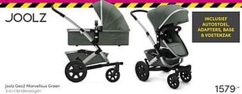 Baby & Tiener Joolz geo2 marvellous green 3-in-1 kinderwagen aanbieding