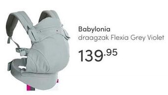 Baby & Tiener Babylonia draagzak flexia grey violet aanbieding