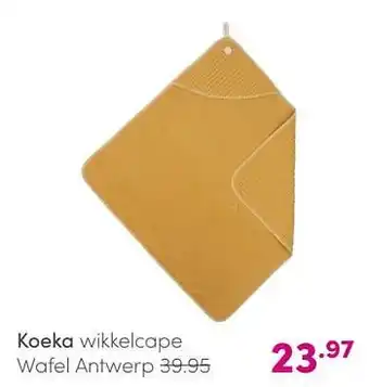 Baby & Tiener Koeka wikkelcape wafel antwerp aanbieding