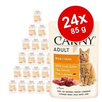 Zooplus 24x85g Maaltijdzakjes Multivlees-cocktail Animonda Carny Kattenvoer aanbieding