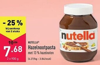 ALDI Hazelnootpasta aanbieding