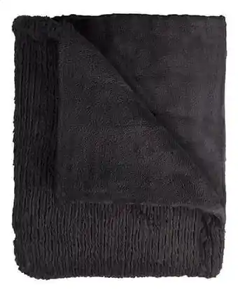 Mistral Home plaid Fuzzy L 170 x B 130 cm zwart