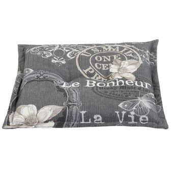 Leen Bakker Le Sud zitkussen La Vie - antraciet - 44x44x7 cm aanbieding