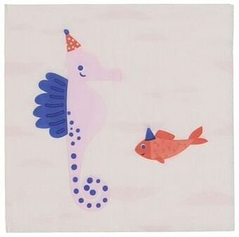 HEMA HEMA Servetten Papier 24x24 - Zeepaardje - 20 Stuks aanbieding