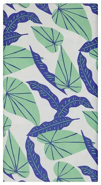 HEMA HEMA Tafelkleed 138x220 Papier Bladeren aanbieding