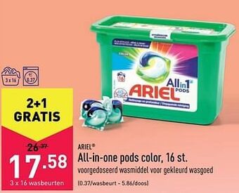 ALDI All-in-one pods color aanbieding