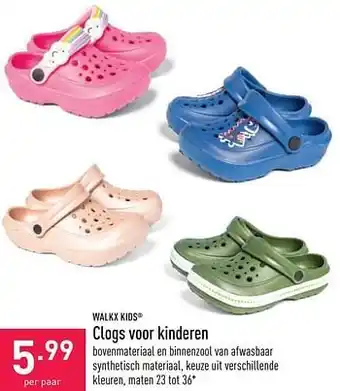 ALDI Clogs voor kinderen aanbieding
