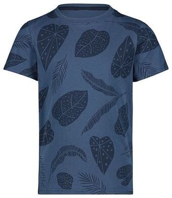 HEMA HEMA Kinder T-shirt Bladeren Donkerblauw (donkerblauw) aanbieding