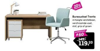 Leen Bakker Bureaustoel trento aanbieding