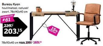 Leen Bakker Bureau kyan aanbieding