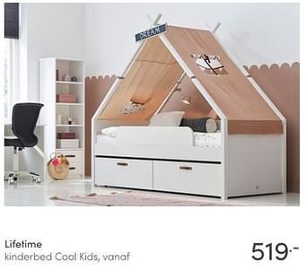 Baby & Tiener Lifetime kinderbed cool kids aanbieding