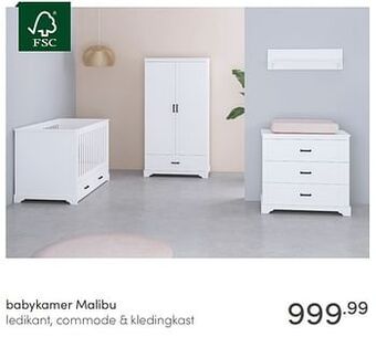 Baby & Tiener Babykamer malibu aanbieding