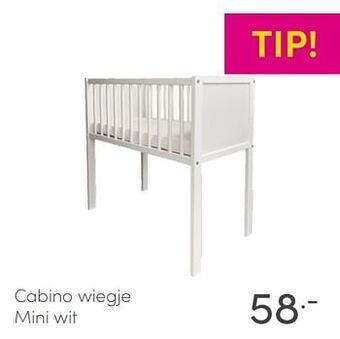 Baby & Tiener Cabino wiegje mini wit aanbieding