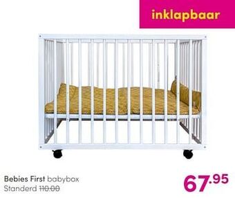 Baby & Tiener Bebies first babybox standerd aanbieding