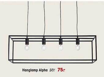 Kwantum Hanglamp Alpha aanbieding