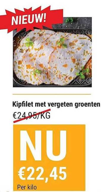 Vleesmeester Kipfilet Met Vergeten Groenten aanbieding