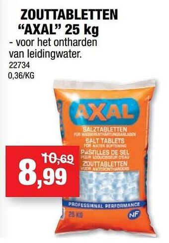 Hubo Zouttabletten axal aanbieding