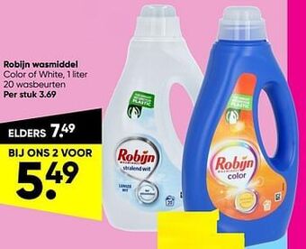 Big Bazar Robijn wasmiddel aanbieding