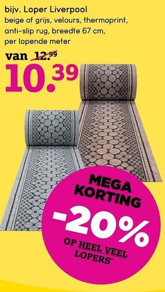 Leen Bakker Loper liverpool aanbieding