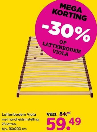 Leen Bakker Lattenbodem viola aanbieding