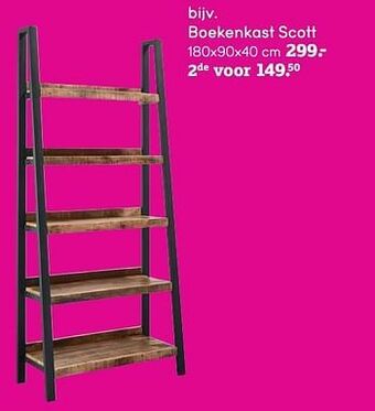 Leen Bakker Boekenkast scott aanbieding