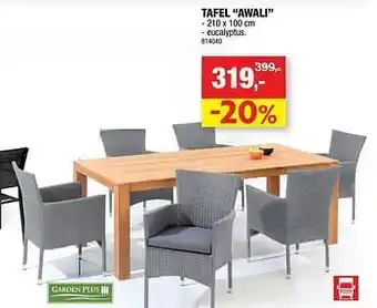 Hubo Tafel awali aanbieding