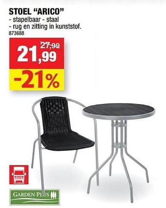 Hubo Stoel arico aanbieding