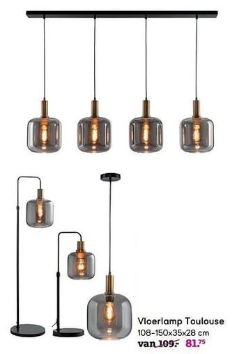 Leen Bakker Vloerlamp toulouse aanbieding