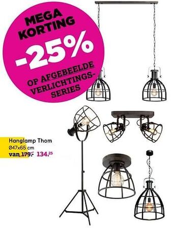 Leen Bakker Hanglamp thom aanbieding