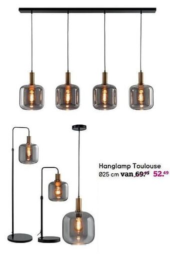 Leen Bakker Hanglamp toulouse aanbieding