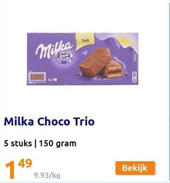 Action Milka Choco Trio aanbieding