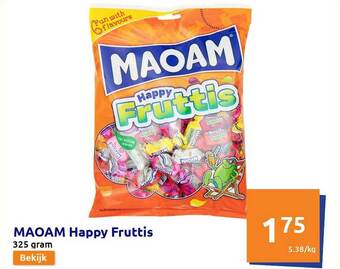 Action Maoam Happy Fruttis aanbieding