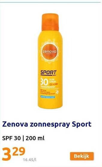 Zenova Zonnespray Sport