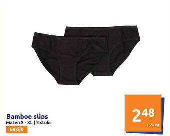 Action Bamboe Slips aanbieding