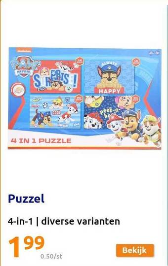Action Puzzel aanbieding