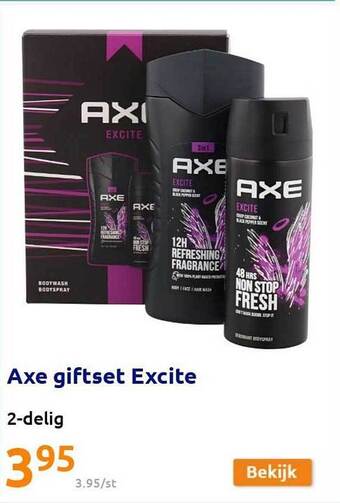 Action Axe Giftset Excite aanbieding